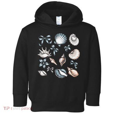 Coquette Blue Bow Ocean Beach Retro Summer Women Toddler Hoodie