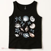Coquette Blue Bow Ocean Beach Retro Summer Women Tank Top thumb 2
