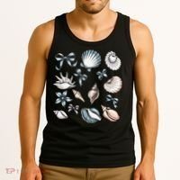 Coquette Blue Bow Ocean Beach Retro Summer Women Tank Top thumb 3