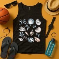 Coquette Blue Bow Ocean Beach Retro Summer Women Tank Top thumb 4