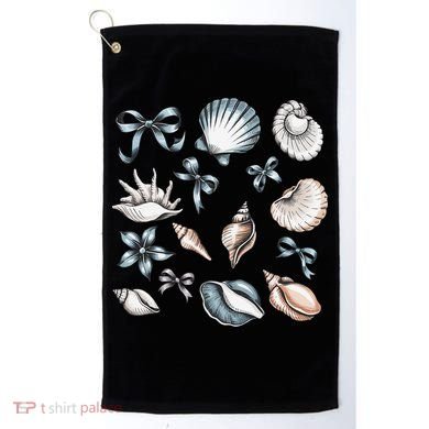 Coquette Blue Bow Ocean Beach Retro Summer Women Golf Towel