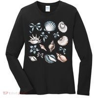 Coquette Blue Bow Ocean Beach Retro Summer Women Women's Long Sleeve Shirt thumb 0