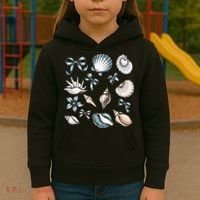 Coquette Blue Bow Ocean Beach Retro Summer Women Kids Hoodie thumb 3