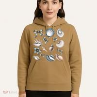 Coquette Blue Bow Ocean Beach Retro Summer Women Hoodie thumb 5