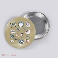 Coquette Blue Bow Ocean Beach Retro Summer Women Button thumb 0