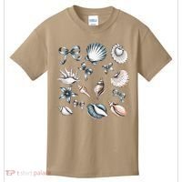 Coquette Blue Bow Ocean Beach Retro Summer Women Kids T-Shirt thumb 0