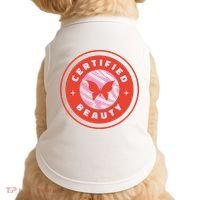 Certified Beauty Butterfly Cute Gift Doggie Tank thumb 0