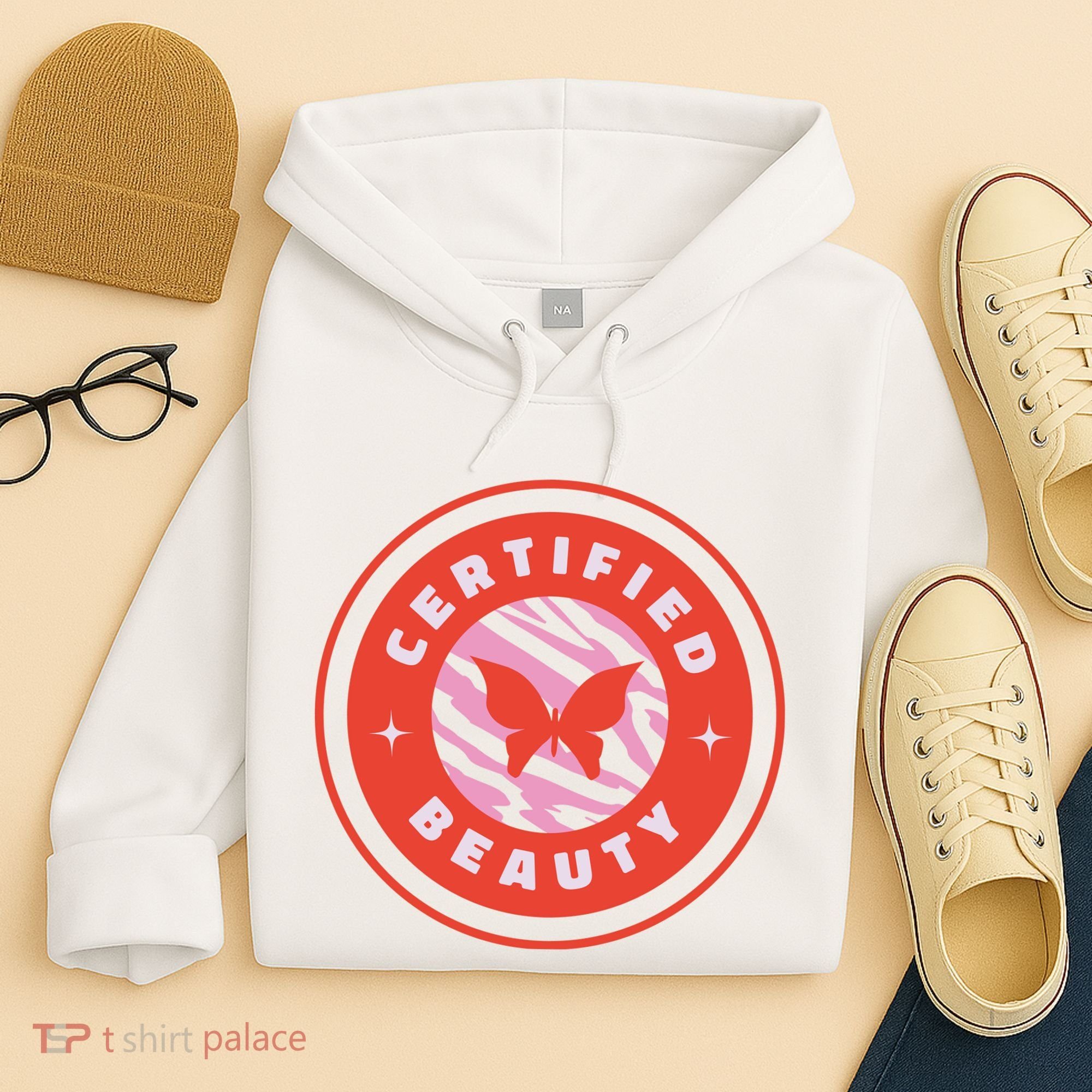 Certified Beauty Butterfly Cute Gift Hoodie