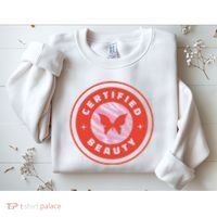 Certified Beauty Butterfly Cute Gift Sweatshirt thumb 2