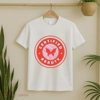 Certified Beauty Butterfly Cute Gift T-Shirt thumb 2