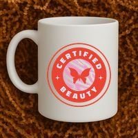 Certified Beauty Butterfly Cute Gift Coffee Mug thumb 2