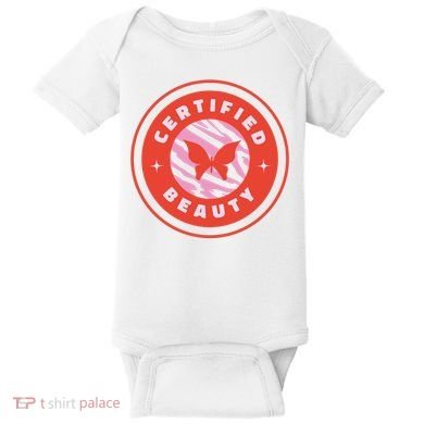 Certified Beauty Butterfly Cute Gift Baby Bodysuit