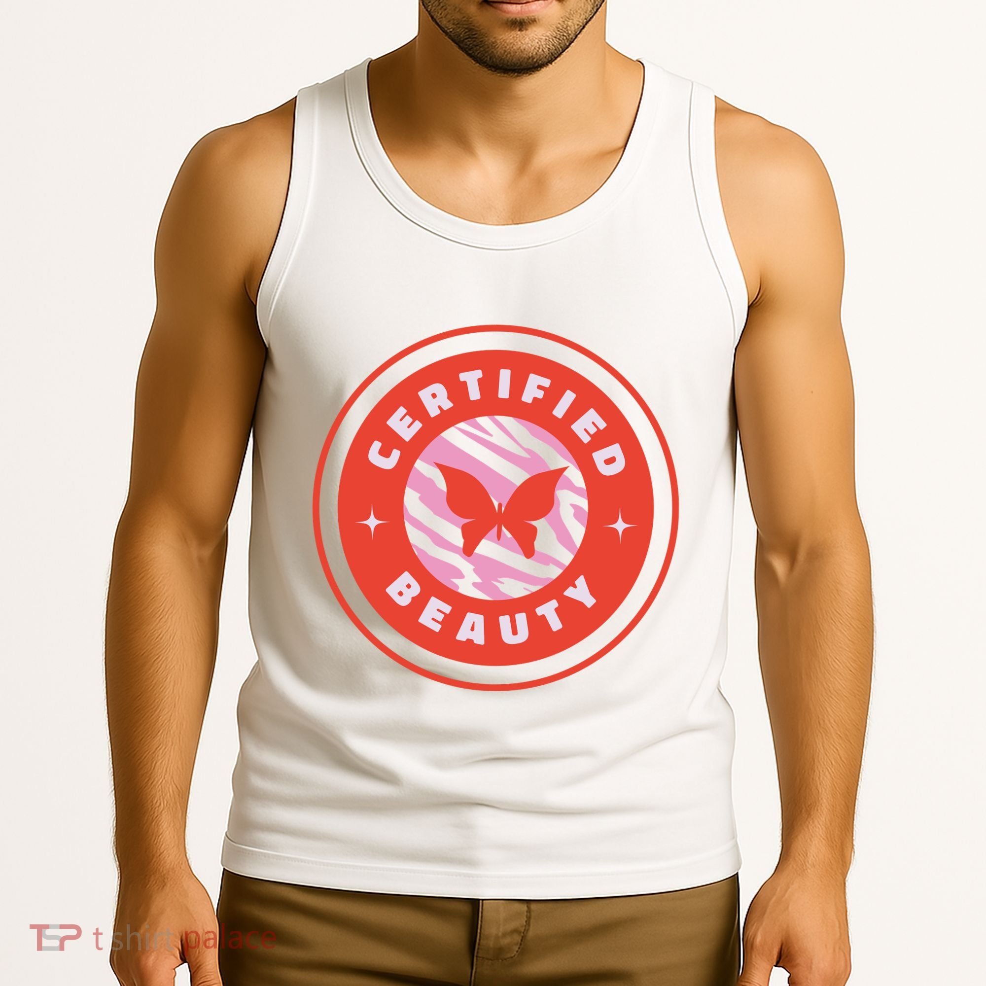 Certified Beauty Butterfly Cute Gift Tank Top