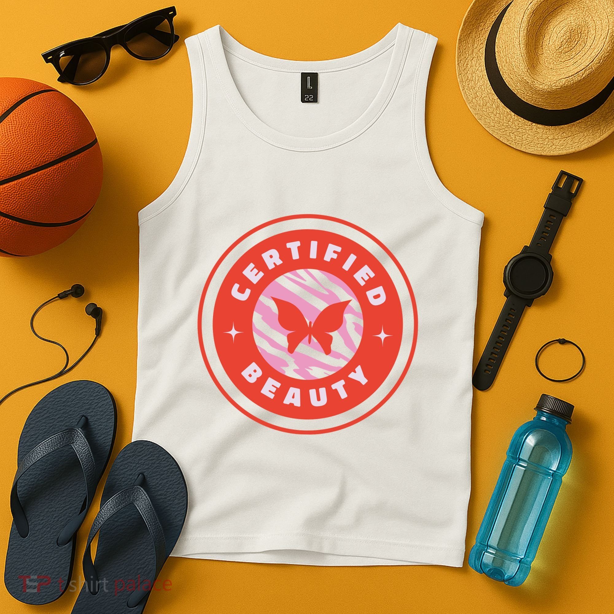 Certified Beauty Butterfly Cute Gift Tank Top