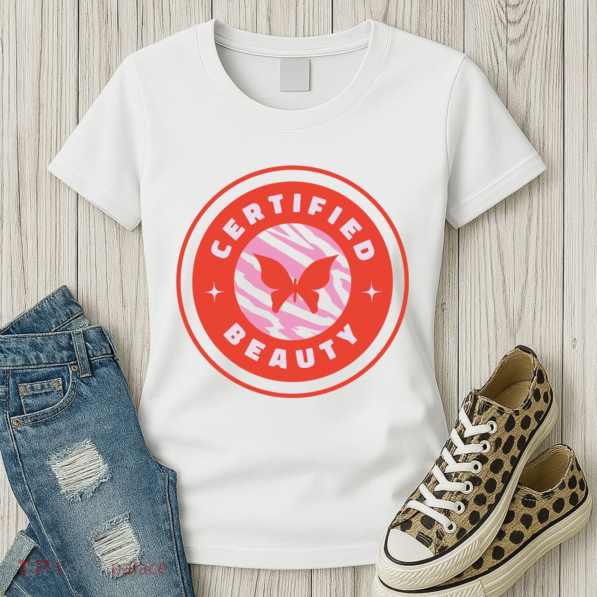 Certified Beauty Butterfly Cute Gift Women's T-Shirt