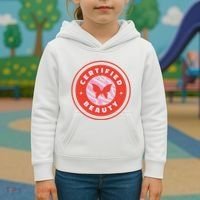 Certified Beauty Butterfly Cute Gift Kids Hoodie thumb 3