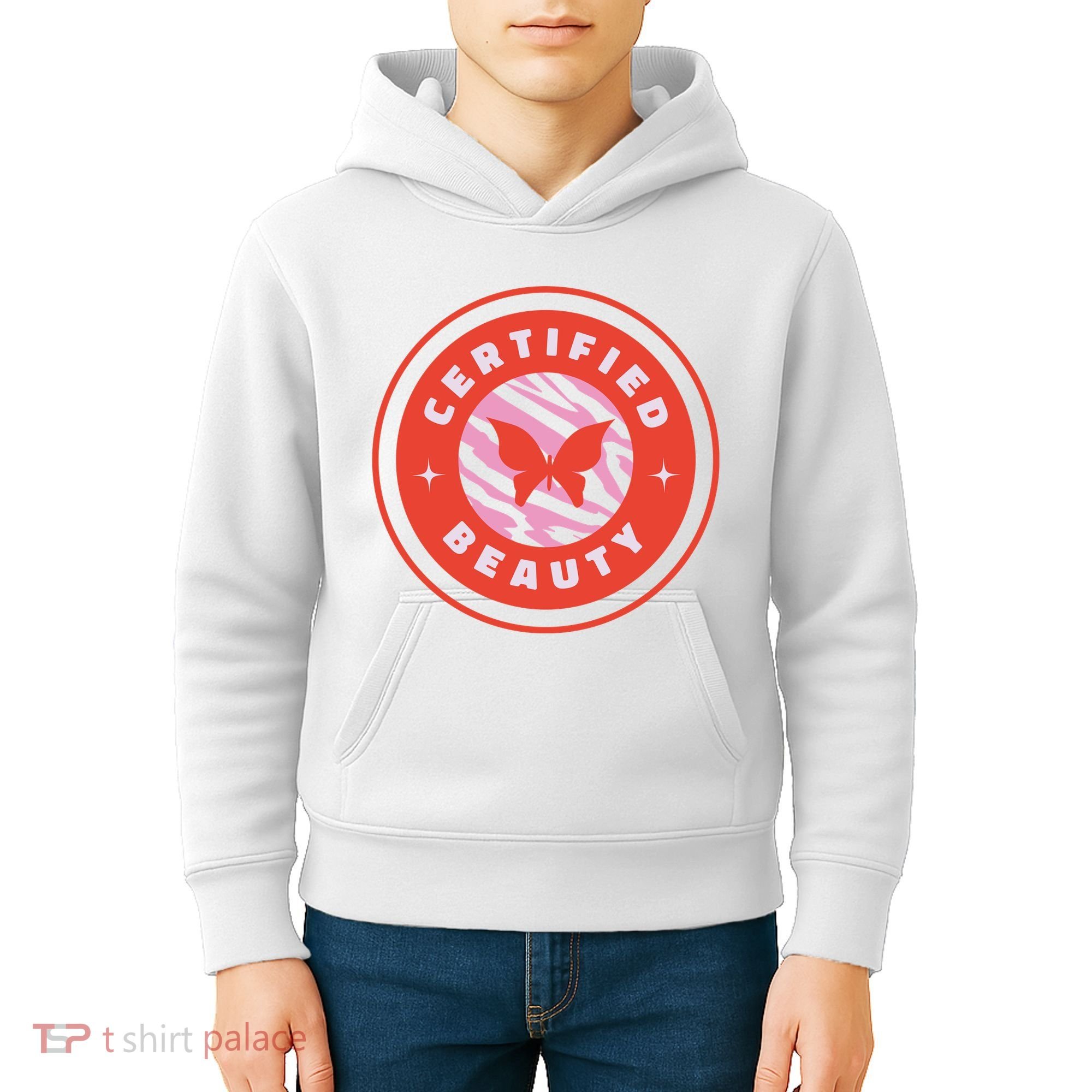 Certified Beauty Butterfly Cute Gift Kids Hoodie