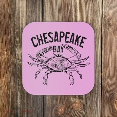 Chesapeake Bay Blue Crab Virginia Maryland Coaster