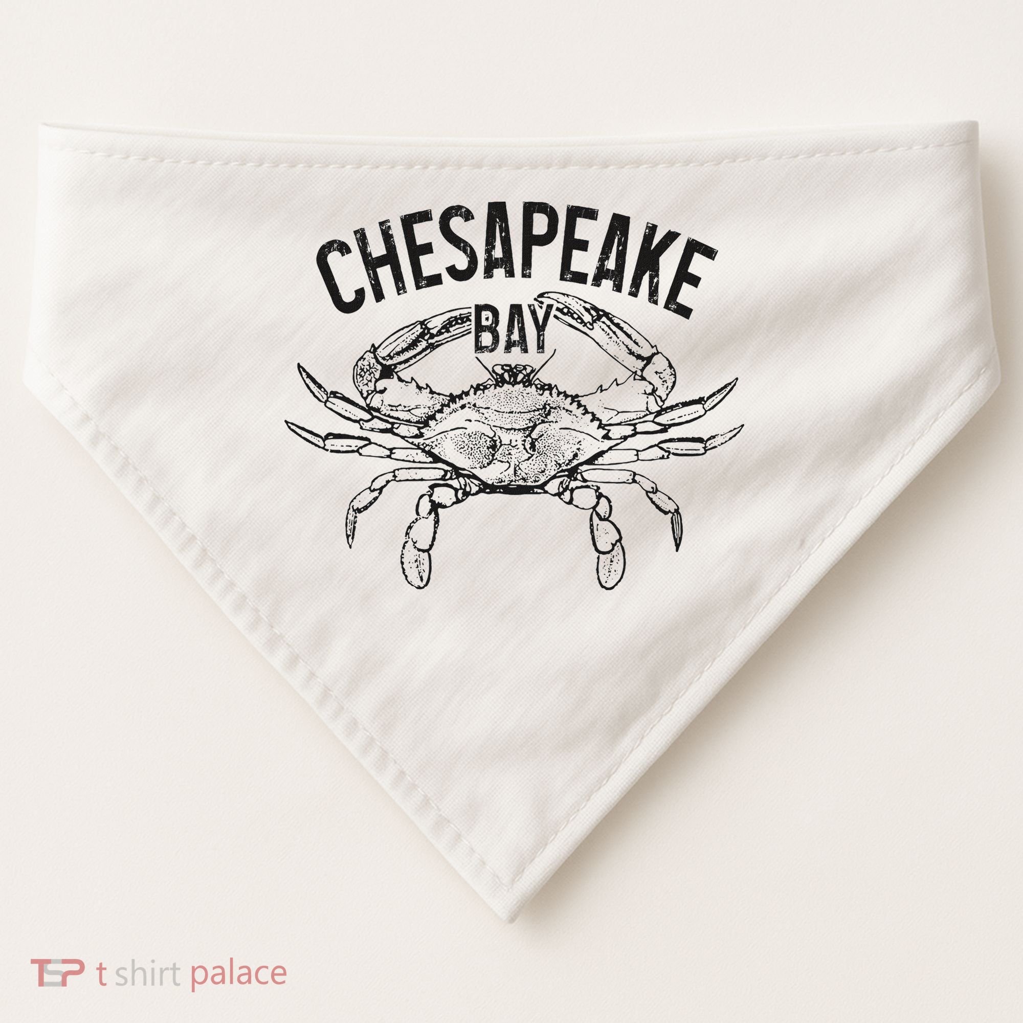 Chesapeake Bay Blue Crab Virginia Maryland USA-Made Doggie Bandana