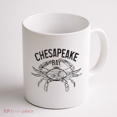 Chesapeake Bay Blue Crab Virginia Maryland Coffee Mug back