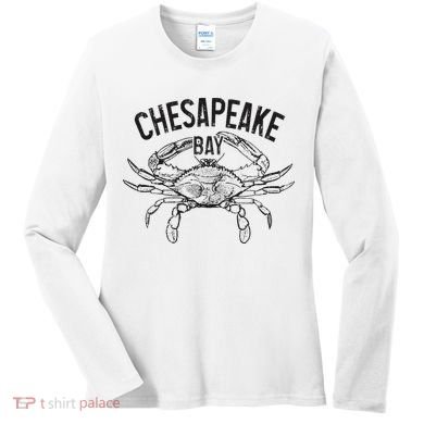 Chesapeake Bay Blue Crab Virginia Maryland Women's Long Sleeve Shirt