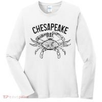 Chesapeake Bay Blue Crab Virginia Maryland Women's Long Sleeve Shirt thumb 0