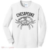 Chesapeake Bay Blue Crab Virginia Maryland Kids Long Sleeve Shirt thumb 0