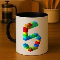 Cute Block Building 5th Birthday Gift 5 Years Old Boy Girl Coffee Mug thumb 4