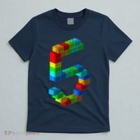 Cute Block Building 5th Birthday Gift 5 Years Old Boy Girl T-Shirt thumb 5