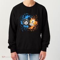 Cool Billiard Balls For 8 Ball And 9ball Player Gift Women's Sweatshirt thumb 0