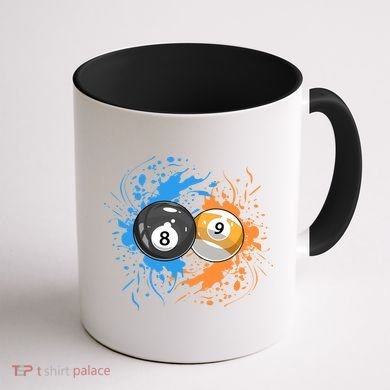 Cool Billiard Balls For 8 Ball And 9ball Player Gift Coffee Mug back