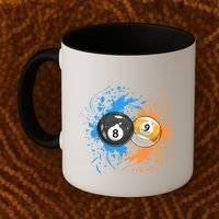 Cool Billiard Balls For 8 Ball And 9ball Player Gift Coffee Mug thumb 2