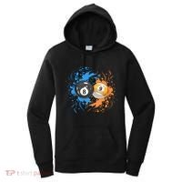 Cool Billiard Balls For 8 Ball And 9ball Player Gift Women's Hoodie thumb 0