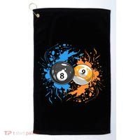 Cool Billiard Balls For 8 Ball And 9ball Player Gift Golf Towel thumb 0