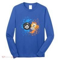 Cool Billiard Balls For 8 Ball And 9ball Player Gift Long Sleeve Shirt thumb 0