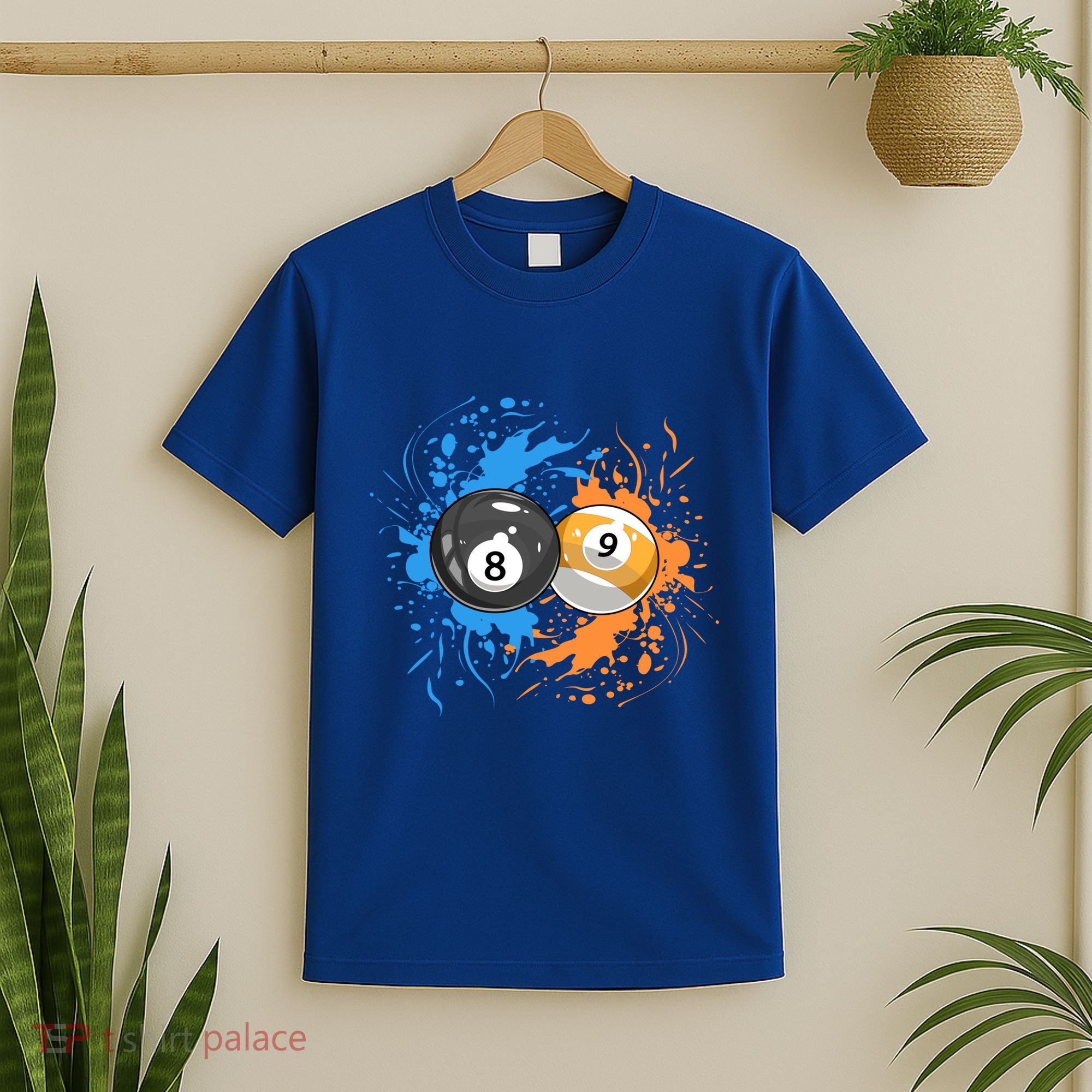 Cool Billiard Balls For 8 Ball And 9ball Player Gift T-Shirt