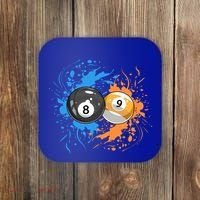 Cool Billiard Balls For 8 Ball And 9ball Player Gift Coaster thumb 0
