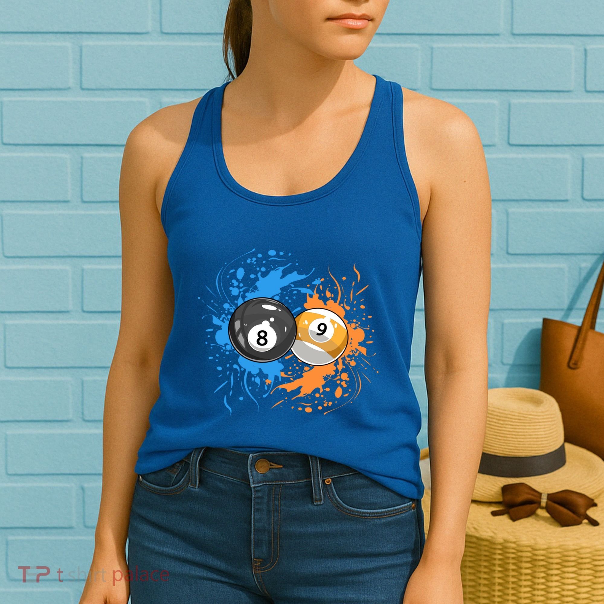 Cool Billiard Balls For 8 Ball And 9ball Player Gift Women's Tank Top