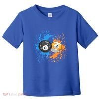 Cool Billiard Balls For 8 Ball And 9ball Player Gift Toddler T-Shirt thumb 0