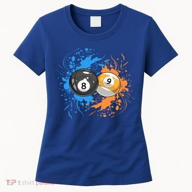 Cool Billiard Balls For 8 Ball And 9ball Player Gift Women's T-Shirt