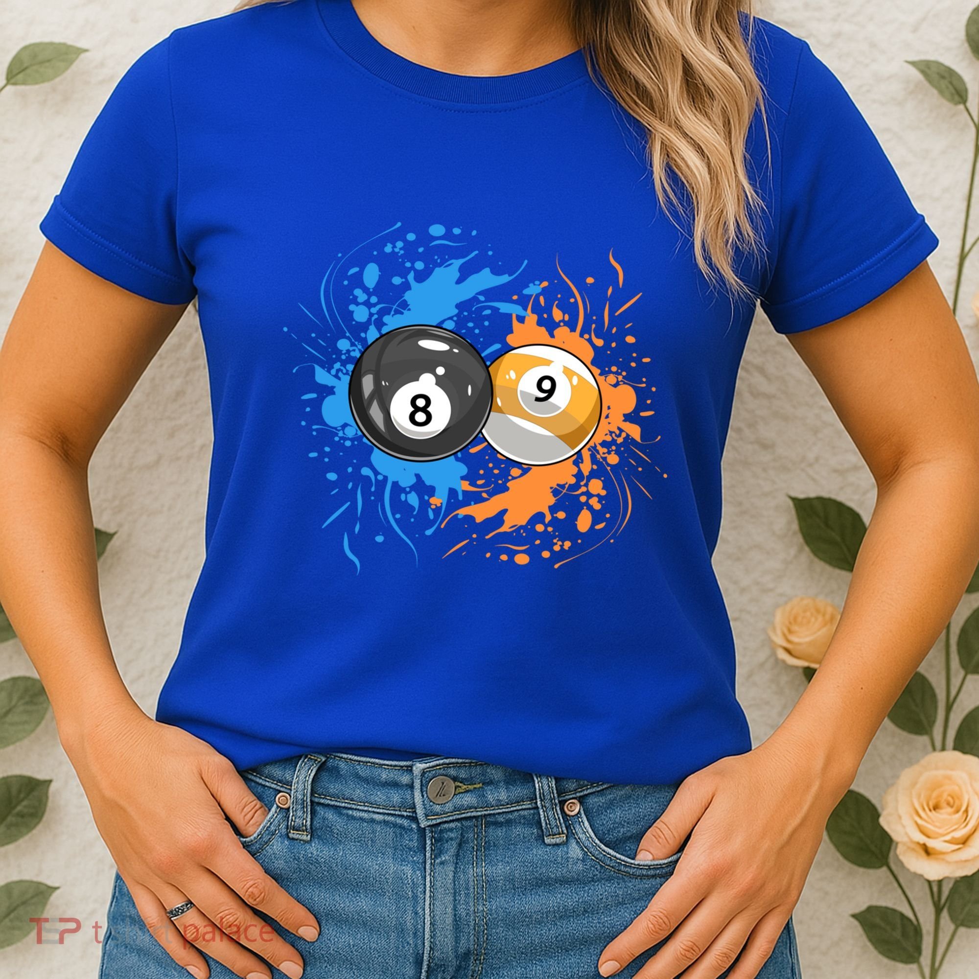 Cool Billiard Balls For 8 Ball And 9ball Player Gift Women's T-Shirt