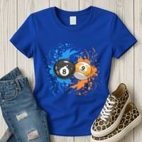 Cool Billiard Balls For 8 Ball And 9ball Player Gift Women's T-Shirt thumb 3