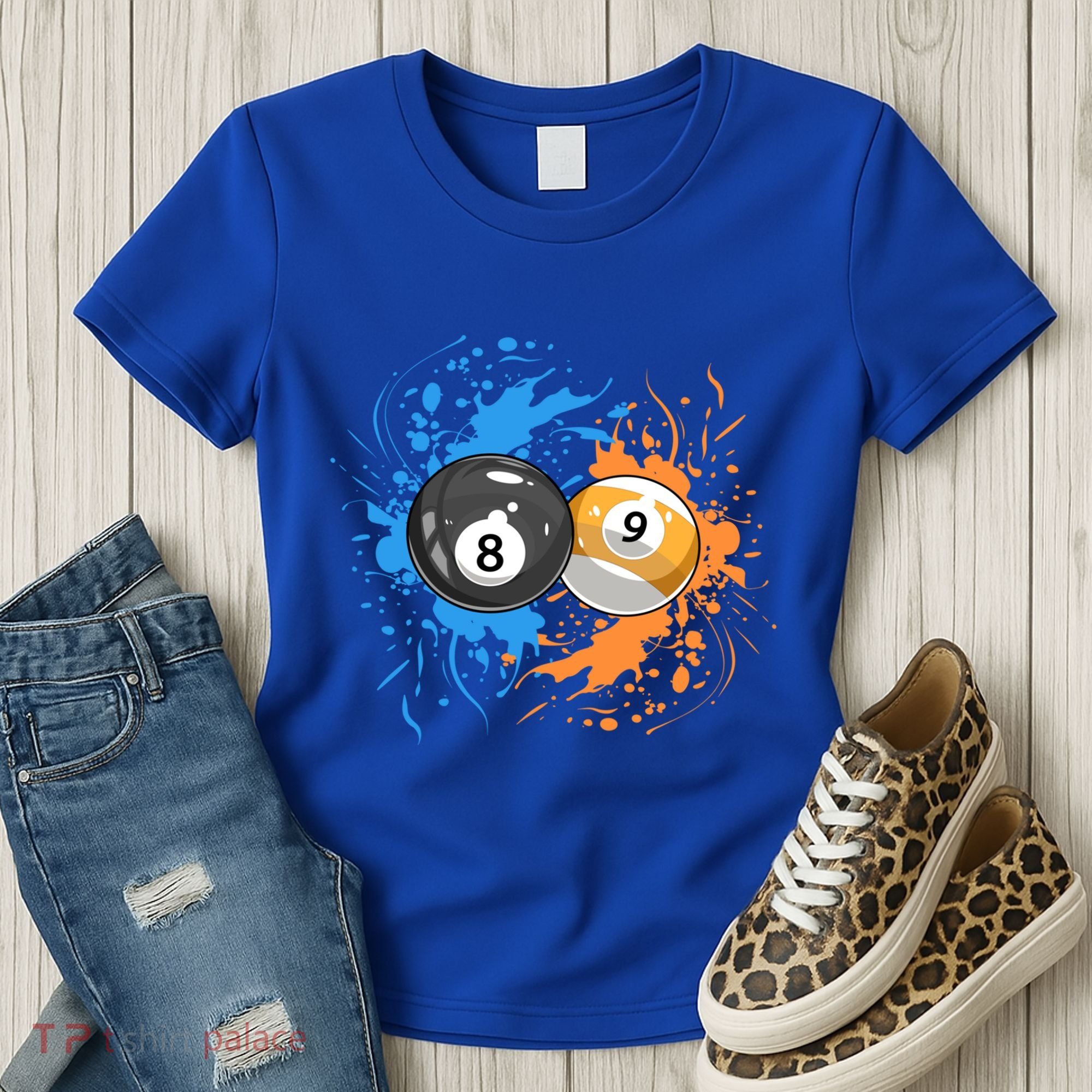 Cool Billiard Balls For 8 Ball And 9ball Player Gift Women's T-Shirt