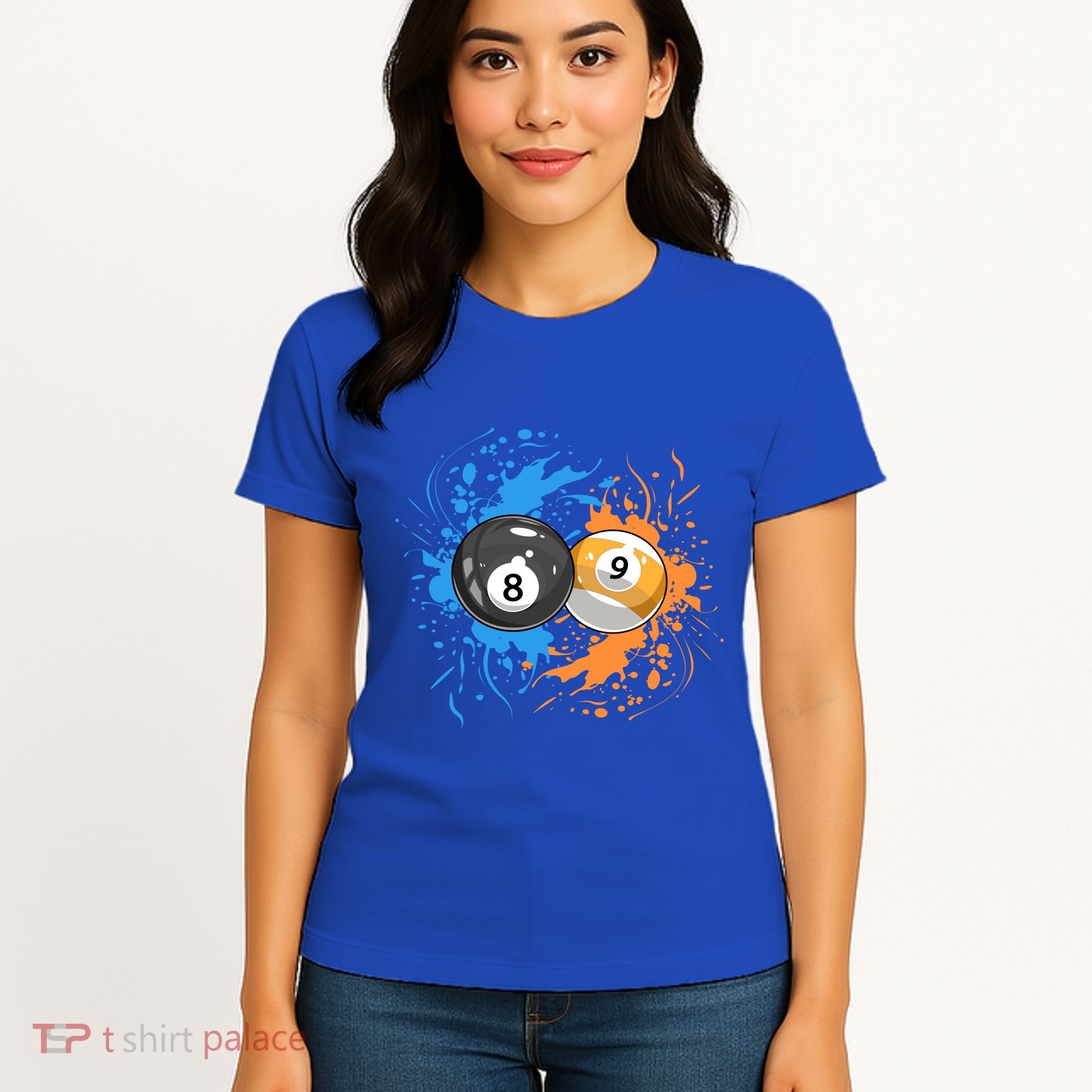 Cool Billiard Balls For 8 Ball And 9ball Player Gift Women's T-Shirt
