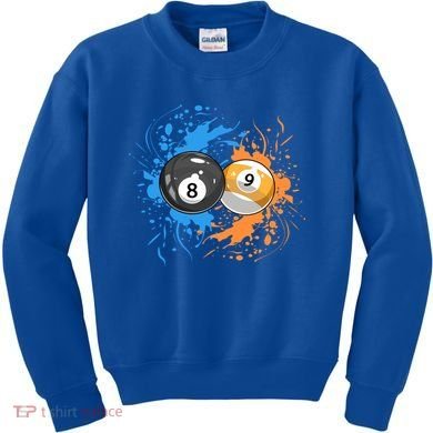 Cool Billiard Balls For 8 Ball And 9ball Player Gift Kids Sweatshirt
