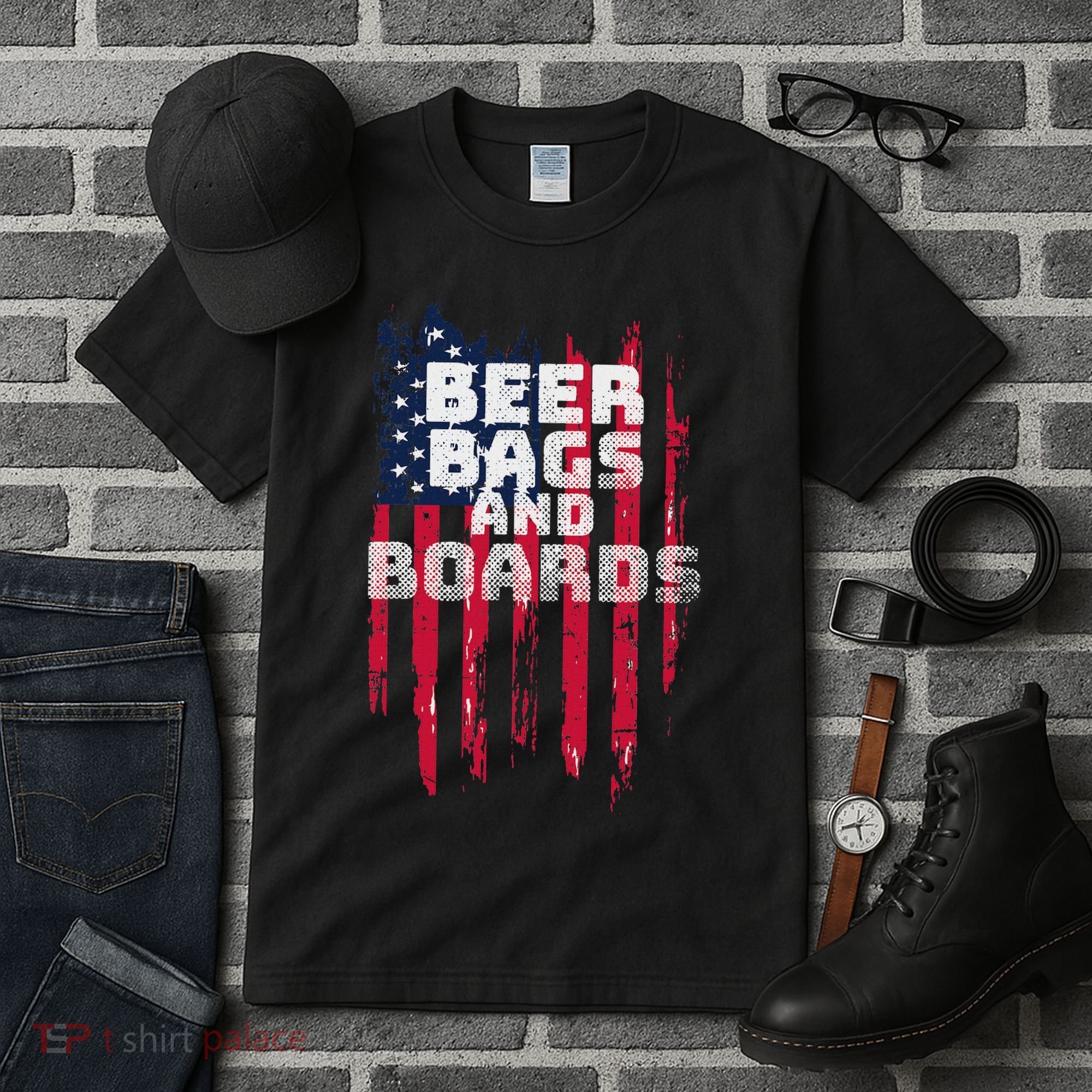 Cornhole Beer Bags And Boards Tall T-Shirt