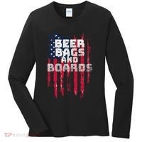 Cornhole Beer Bags And Boards Women's Long Sleeve Shirt thumb 0