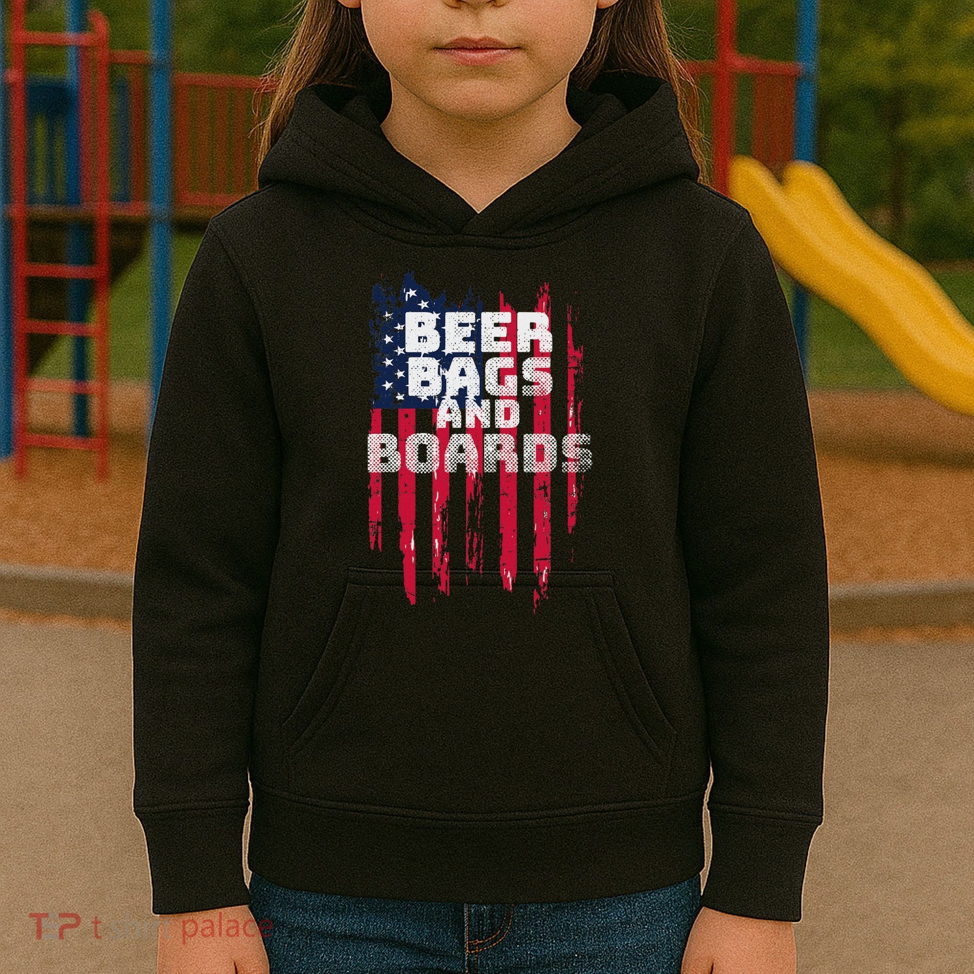 Cornhole Beer Bags And Boards Kids Hoodie