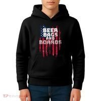 Cornhole Beer Bags And Boards Kids Hoodie thumb 4