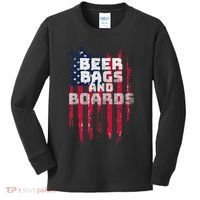 Cornhole Beer Bags And Boards Kids Long Sleeve Shirt thumb 0